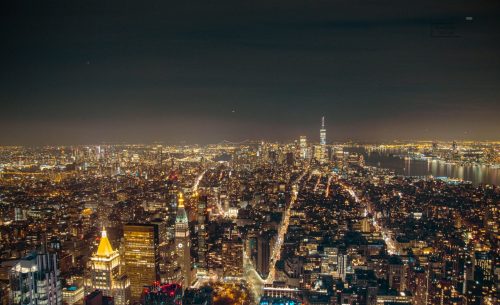 Skyline von der Aussichtsplatform des Empire State Buildings